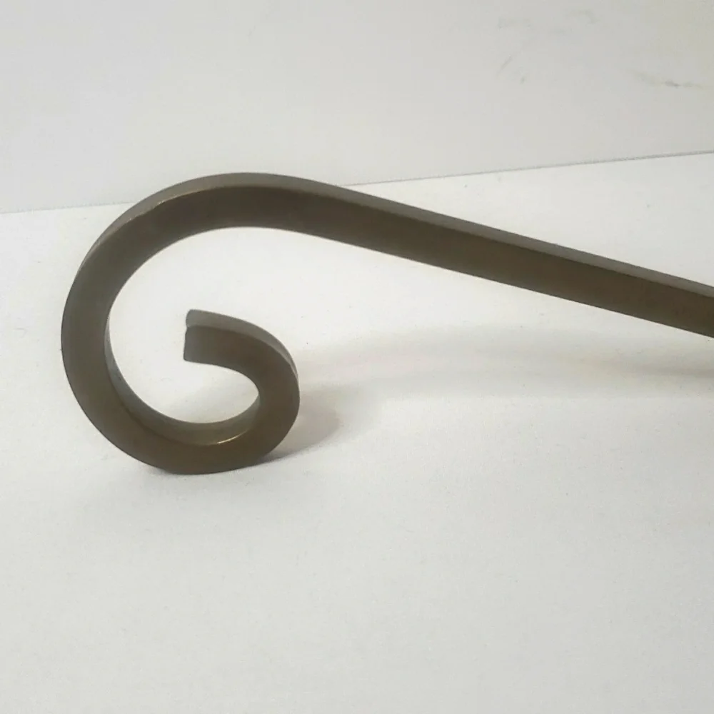 Vintage Cost Plus Brass Christmas Tree Stocking Holder For Mantel